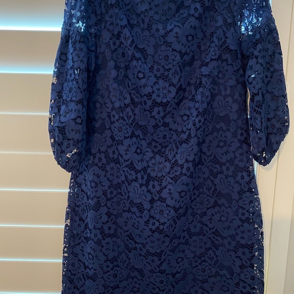 Vince Camuto Navy Lace Dress - Picture 1 of 2